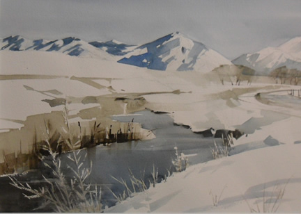 Winter scene in Cache Valley